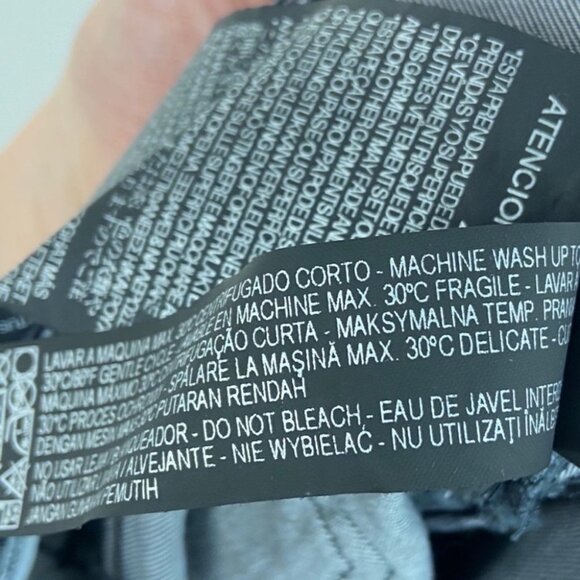 Zara Skinny Jeans Light Grey Size 4 Premium Denim Zip Fly Distressing Lyocell - Picture 8 of 13